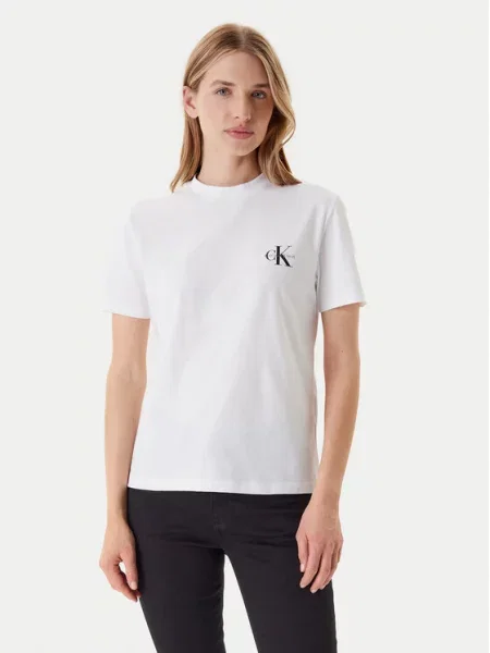 Polo majica Calvin Klein Jeans bela