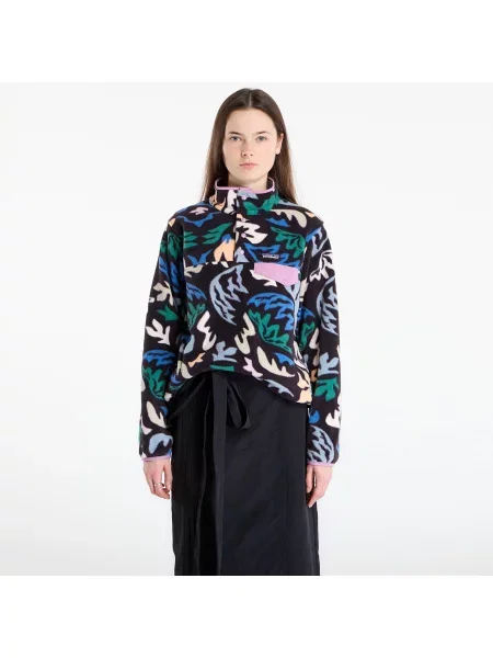 Суитшърт Patagonia W's Lightweight Synchilla® Snap-T® Fleece Pullover Kaleido Black S черно