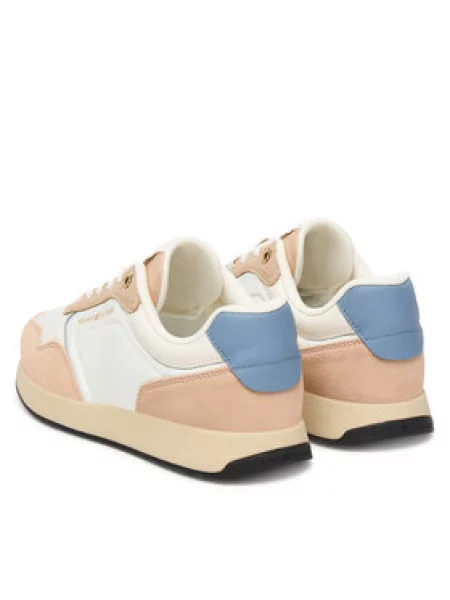 Tommy Hilfiger Tenisice Mix Material Runner Écru bijela
