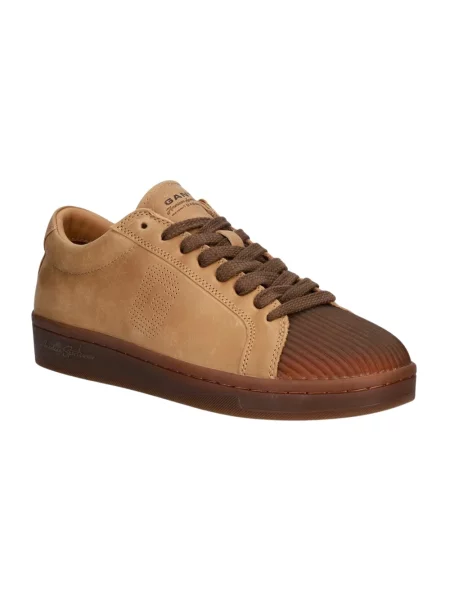 Sneakersy Gant skórzane brązowe