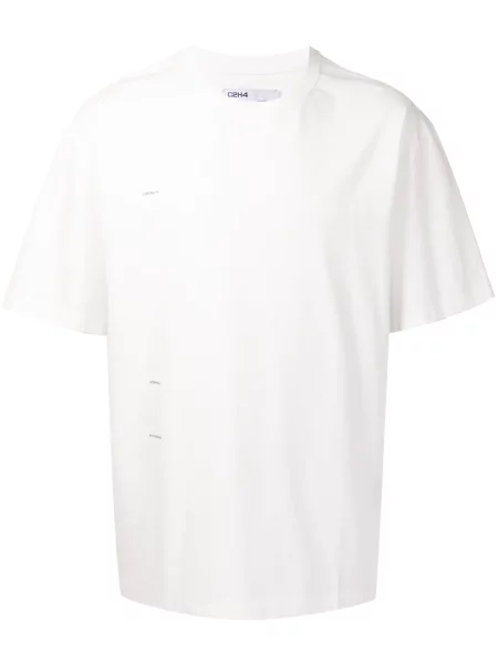 Scurt tricou C2h4 cu imagine alb