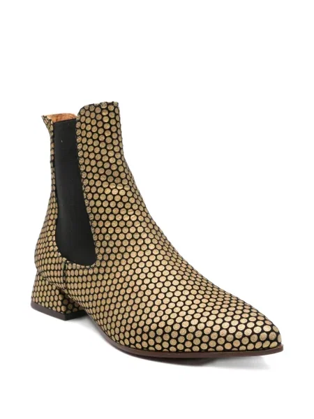 Botine Chie Mihara cu buline auriu
