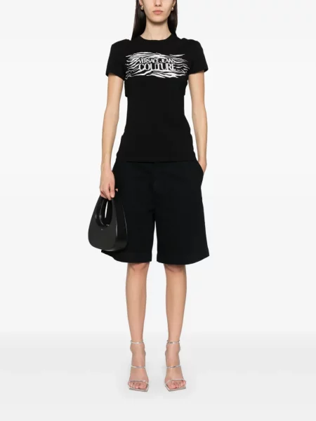 Tricou Versace Jeans Couture cu imagine negru