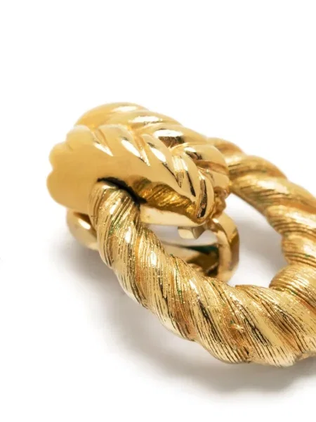 Náušnice Christian Dior Pre-owned zlaté