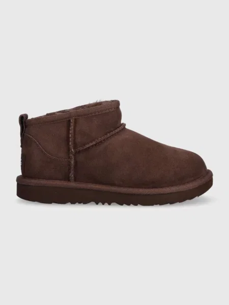 UGG Дитячі замшеві чоботи KIDS CLASSIC ULTRA MINI