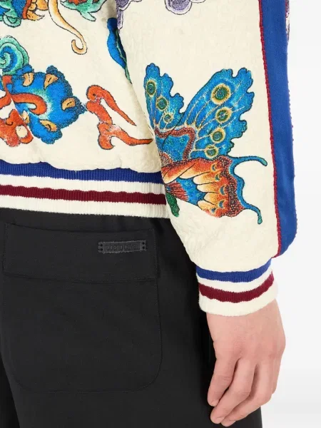 Geacă bomber Roberto Cavalli alb
