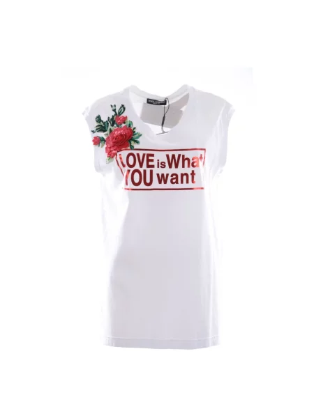 Top Dolce And Gabbana biały