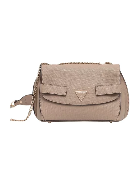 Torebka crossbody Guess skórzana brązowa
