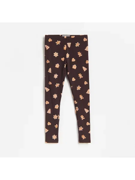 Reserved Karácsonyi leggings sötétbarna