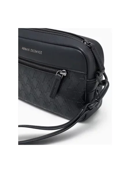 Taška Armani Exchange z ekologickej kože čierna