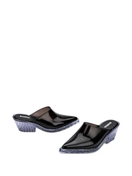 Papuci tip mules Melissa negru