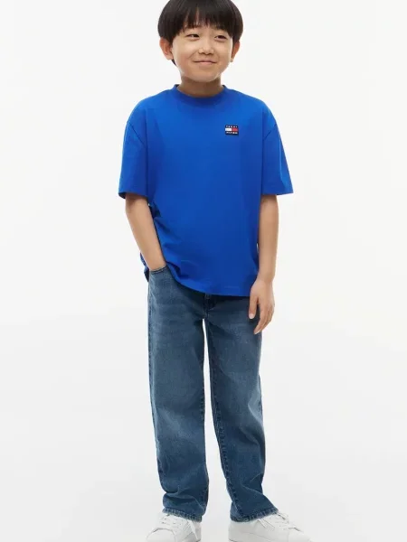 Tommy Hilfiger majica za djecu od pamuka plava