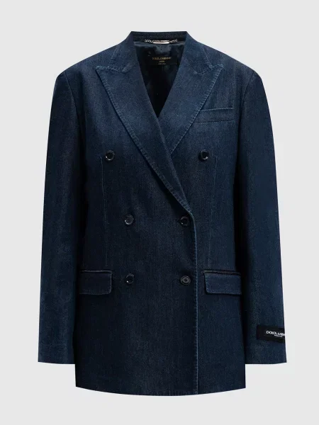 Двобортний жакет Dolce&gabbana синій