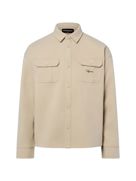 PEGADOR koszula casual Almora Mężczyźni Comfort Fit jednolity S beżowy