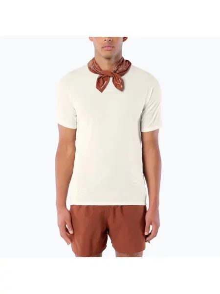 Tricou de alergare pentru bărbați Salomon Sense Aero GFX Tee SS whisper white/raind day/bright white alb