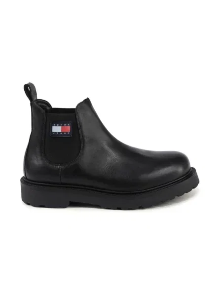 Sztyblety Tommy Hilfiger skórzane czarne