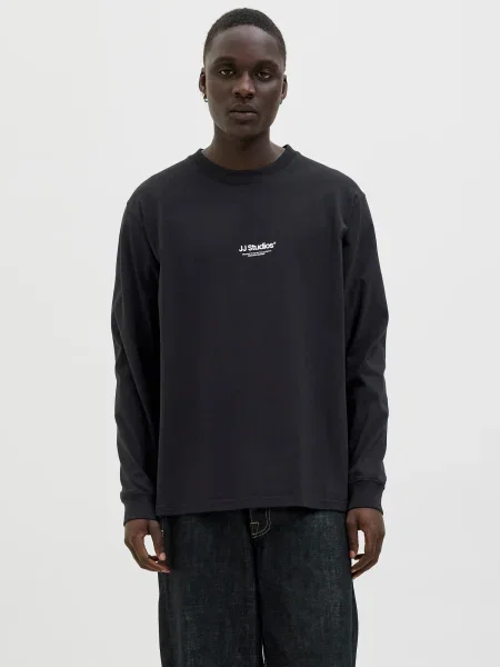 JACK & JONES Tričko JJESoho / biela čierna