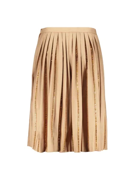 Spódnica Burberry wełniana brązowa