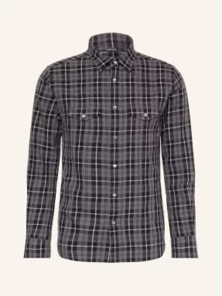 Tom Ford Koszula O Kroju Slim Fit grau biała