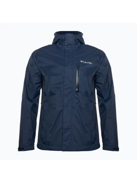 Kurtka przeciwdeszczowa Columbia Pouring Adventure III collegiate navy niebieska