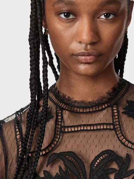 Блуза Allsaints чорна