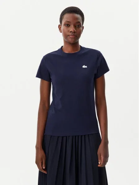 Lacoste T-Shirt Σκούρο Slim Fit μπλε