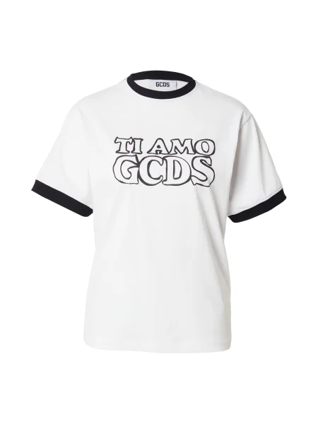 GCDS Póló TI AMO GCDS fekete fehér