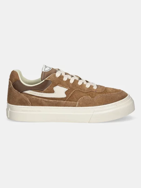 Stepney Workers Club sneakersy zamszowe PEARL S-STRIKE GEO-MERGED brązowy