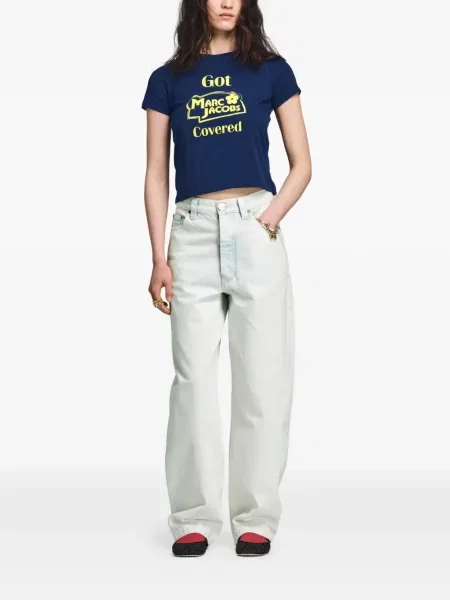 Tricou Marc Jacobs cu imagine albastru
