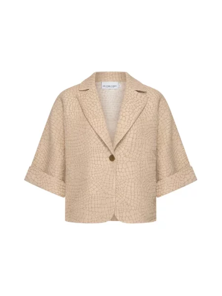 Lniana marynarka Helena Hart beżowa