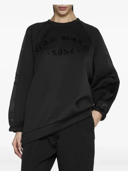 Hanorac Max Mara din satin negru