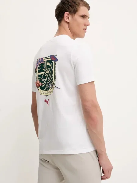 Тениска Puma с принт бяло