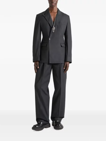 Geacă Givenchy din poplin cu două rânduri de nasturi negru