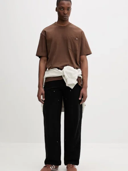 Dickies basic tričko hnědé