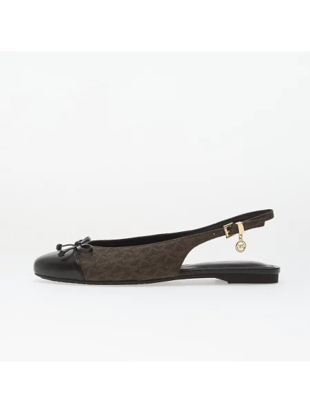Tenisky Michael Kors Piper Signature Logo Slingback Ballet Flat Brown EUR 41 hnědé