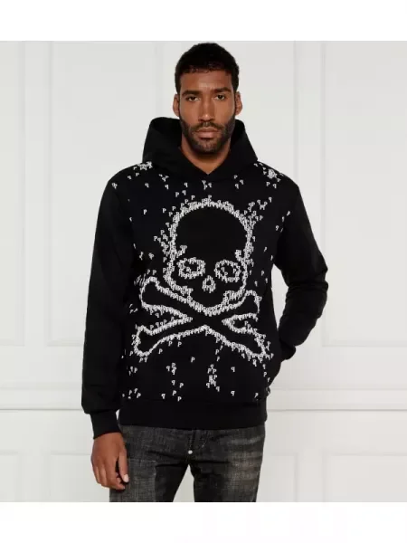 Philipp Plein Hanorac Skull&Bones negru