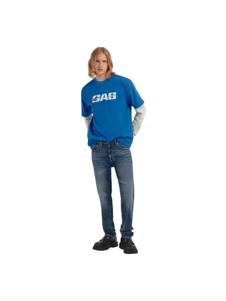 Jeansy Gas niebieskie