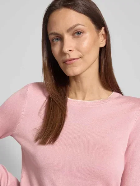 Sweter z dzianiny z prążkowanymi wykończeniami Christian Berg Woman