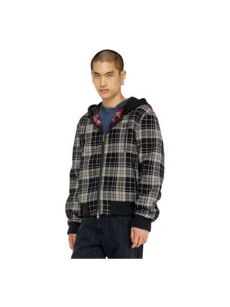 Kurtka bomber Diesel w kratę
