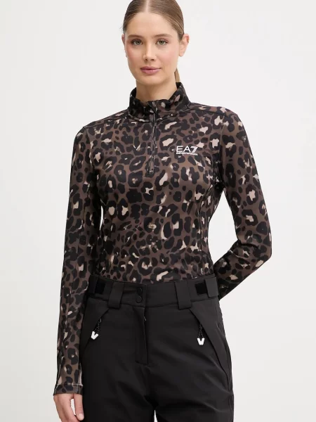 Emporio Armani sportos pulóver barna