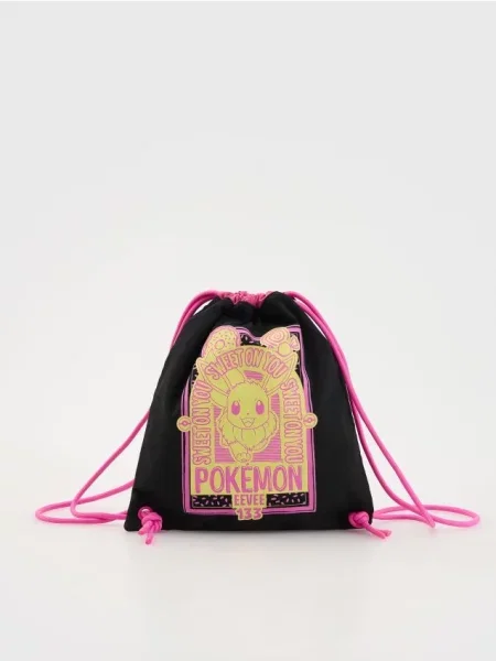 Reserved Rucsac tip săculeț Pokémon negru