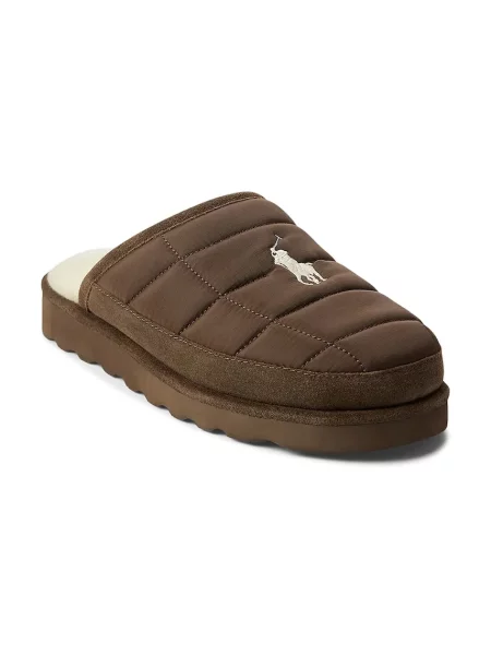 Kućne papuče Polo Ralph Lauren Reade Scuff Ii smeđa