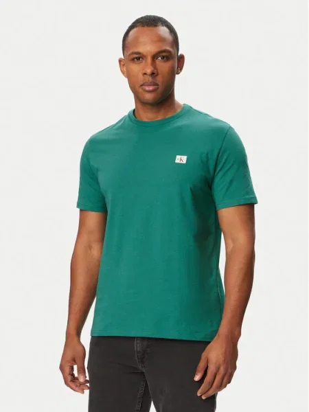 Calvin Klein Jeans Marškinėliai Regular Fit žalia