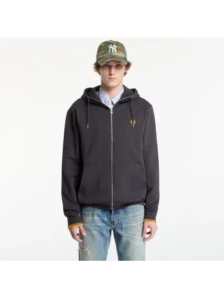 Bluza z kapturem Fred Perry z kapturem czarna
