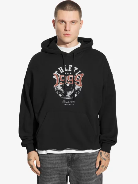 Bluza sportowa Prosto Athletic z kapturem czarna