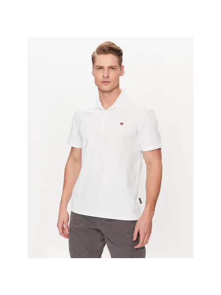 Napapijri Polo majica Ealis Regular Fit bela