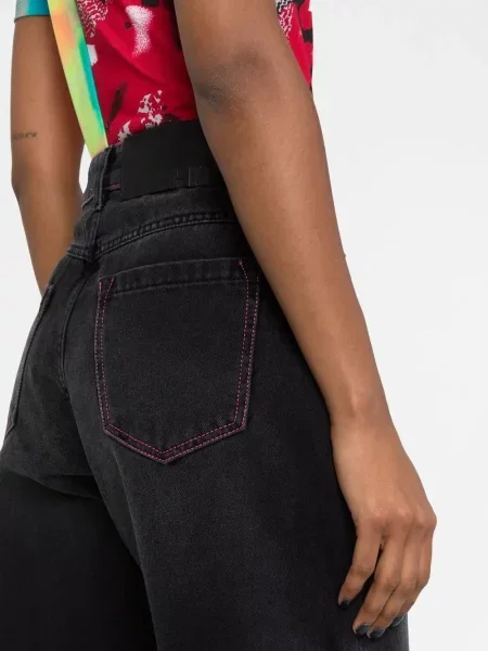 Blugi Msgm cu talie înaltă gri