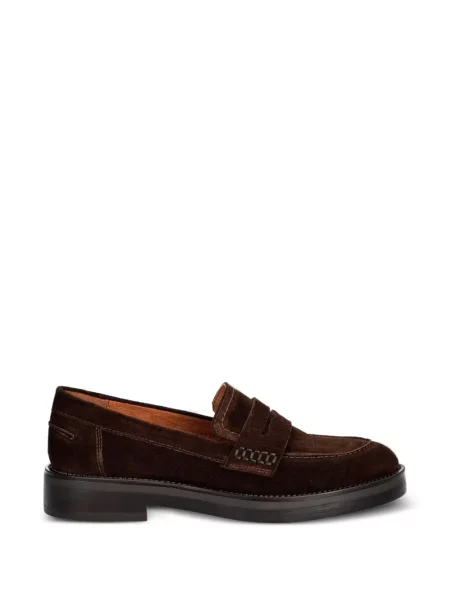 Chiloți Jonak Paris din piele de căprioară slip-on maro