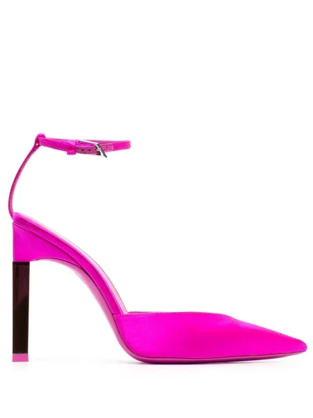 Pantofi cu toc The Attico din satin roz