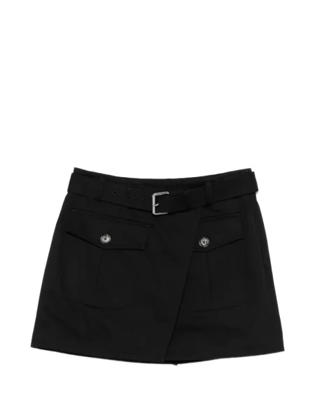 Cu centură pantaloni scurți Proenza Schouler negru